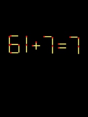 Thử tài IQ: Di chuyển một que diêm để 61+7=7 thành phép tính đúng