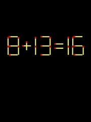Thử tài IQ: Di chuyển một que diêm để 8+13=16 thành phép tính đúng
