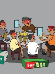 Giới bợm nhậu 'tự sướng' trong cơn bão hàng giả