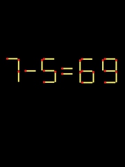 Thử tài IQ: Di chuyển một que diêm để 7-5=69 thành phép tính đúng