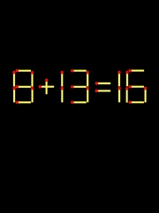 Thử tài IQ: Di chuyển một que diêm để 8+13=16 thành phép tính đúng