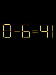 Thử tài IQ: Di chuyển một que diêm để 8-6=41 thành phép tính đúng