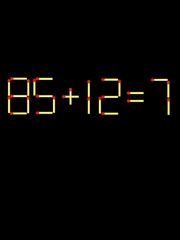 Thử tài IQ: Di chuyển một que diêm để 85+12=7 thành phép tính đúng