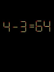 Thử tài IQ: Di chuyển một que diêm để 4-3=64 thành phép tính đúng