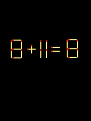 Thử tài IQ: Di chuyển một que diêm để 8+11=8 thành phép tính đúng