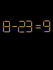 Thử tài IQ: Di chuyển một que diêm để 8-23=9 thành phép tính đúng