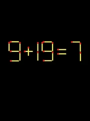Thử tài IQ: Di chuyển một que diêm để 9+19=7 thành phép tính đúng