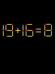 Thử tài IQ: Di chuyển một que diêm để 19+16=8 thành phép tính đúng