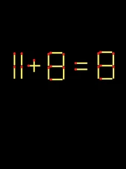 Thử tài IQ: Di chuyển một que diêm để 11+8=8 thành phép tính đúng