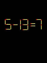 Thử tài IQ: Di chuyển một que diêm để 5-13=7 thành phép tính đúng