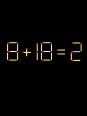 Thử tài IQ: Di chuyển một que diêm để 8+18=2 thành phép tính đúng