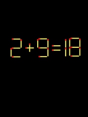Thử tài IQ: Di chuyển một que diêm để 2+9=18 thành phép tính đúng