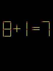 Thử tài IQ: Di chuyển một que diêm để 8+1=7 thành phép tính đúng