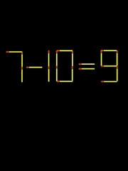 Thử tài IQ: Di chuyển một que diêm để 7-10=9 thành phép tính đúng