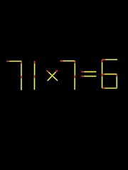 Thử tài IQ: Di chuyển một que diêm để 71x7=6 thành phép tính đúng