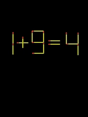 Thử tài IQ: Di chuyển một que diêm để 1+9=4 thành phép tính đúng