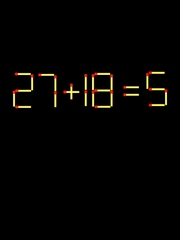 Thử tài IQ: Di chuyển một que diêm để 27+18=5 thành phép tính đúng