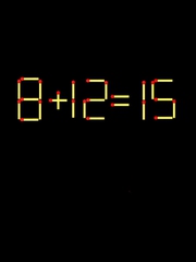 Thử tài IQ: Di chuyển một que diêm để 8+12=15 thành phép tính đúng