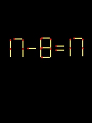 Thử tài IQ: Di chuyển một que diêm để 17-8=17 thành phép tính đúng