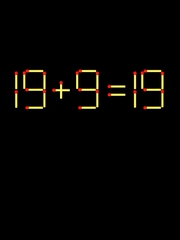 Thử tài IQ: Di chuyển một que diêm để 19+9=19 thành phép tính đúng