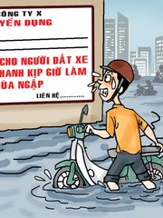 CV mùa ngập nhớ ghi thêm kỹ năng… dắt xe