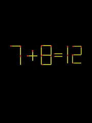 Thử tài IQ: Di chuyển một que diêm để 7+8=12 thành phép tính đúng