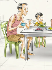 Bữa cơm né giờ cao điểm