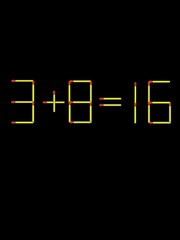 Thử tài IQ: Di chuyển một que diêm để 3+8=16 thành phép tính đúng