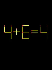 Thử tài IQ: Di chuyển một que diêm để 4+6=4 thành phép tính đúng