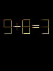 Thử tài IQ: Di chuyển một que diêm để 9+8=3 thành phép tính đúng