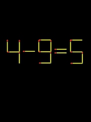 Thử tài IQ: Di chuyển một que diêm để 4-9=5 thành phép tính đúng