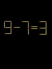 Thử tài IQ: Di chuyển một que diêm để 9-7=3 thành phép tính đúng