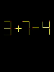 Thử tài IQ: Di chuyển một que diêm để 3+7=4 thành phép tính đúng