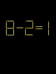 Thử tài IQ: Di chuyển một que diêm để 8-2=1 thành phép tính đúng