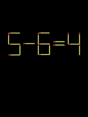 Thử tài IQ: Di chuyển một que diêm để 5-6=4 thành phép tính đúng