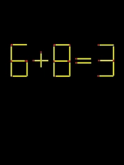 Thử tài IQ: Di chuyển một que diêm để 6+8=3 thành phép tính đúng