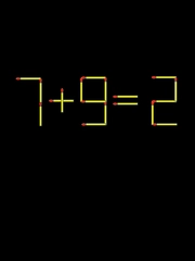 Thử tài IQ: Di chuyển một que diêm để 7+9=2 thành phép tính đúng