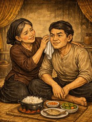 Ca dao phản ánh về sự phân biệt đối xử mẹ chồng nàng dâu này là gì?