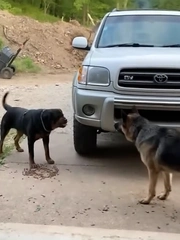 Chú chó hết sủa khi gặp becgie Đức