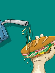 Nhai bánh mì ngắm biểu đồ giá xăng