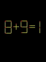 Thử tài IQ: Di chuyển một que diêm để 8+9=1 thành phép tính đúng