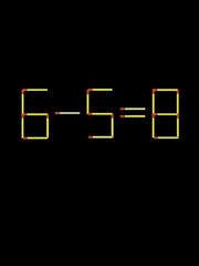 Thử tài IQ: Di chuyển một que diêm để 6-5=8 thành phép tính đúng