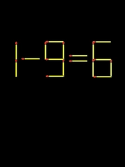 Thử tài IQ: Di chuyển một que diêm để 1-9=6 thành phép tính đúng