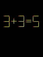 Thử tài IQ: Di chuyển một que diêm để 3+3=5 thành phép tính đúng
