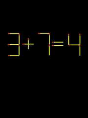 Thử tài IQ: Di chuyển một que diêm để 3+7=4 thành phép tính đúng