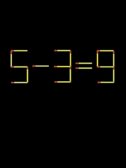 Thử tài IQ: Di chuyển một que diêm để 5-3=9 thành phép tính đúng