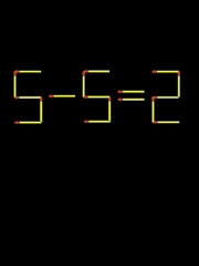 Thử tài IQ: Di chuyển một que diêm để 5-5=2 thành phép tính đúng
