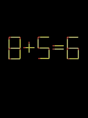 Thử tài IQ: Di chuyển một que diêm để 8+5=6 thành phép tính đúng