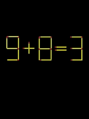 Thử tài IQ: Di chuyển một que diêm để 9+8=3 thành phép tính đúng