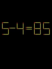 Thử tài IQ: Di chuyển một que diêm để 5-4=85 thành phép tính đúng